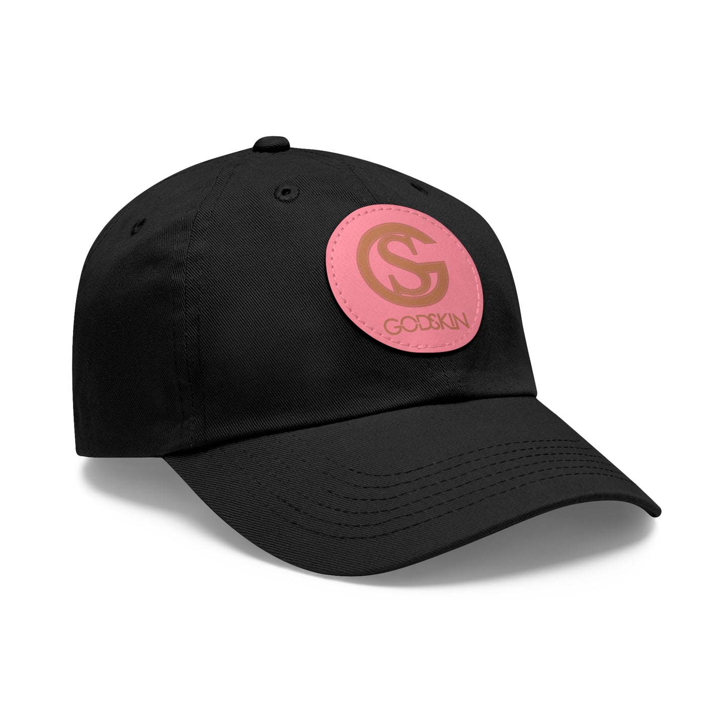 GODSKIN Dad Hat with Leather Patch (Round)