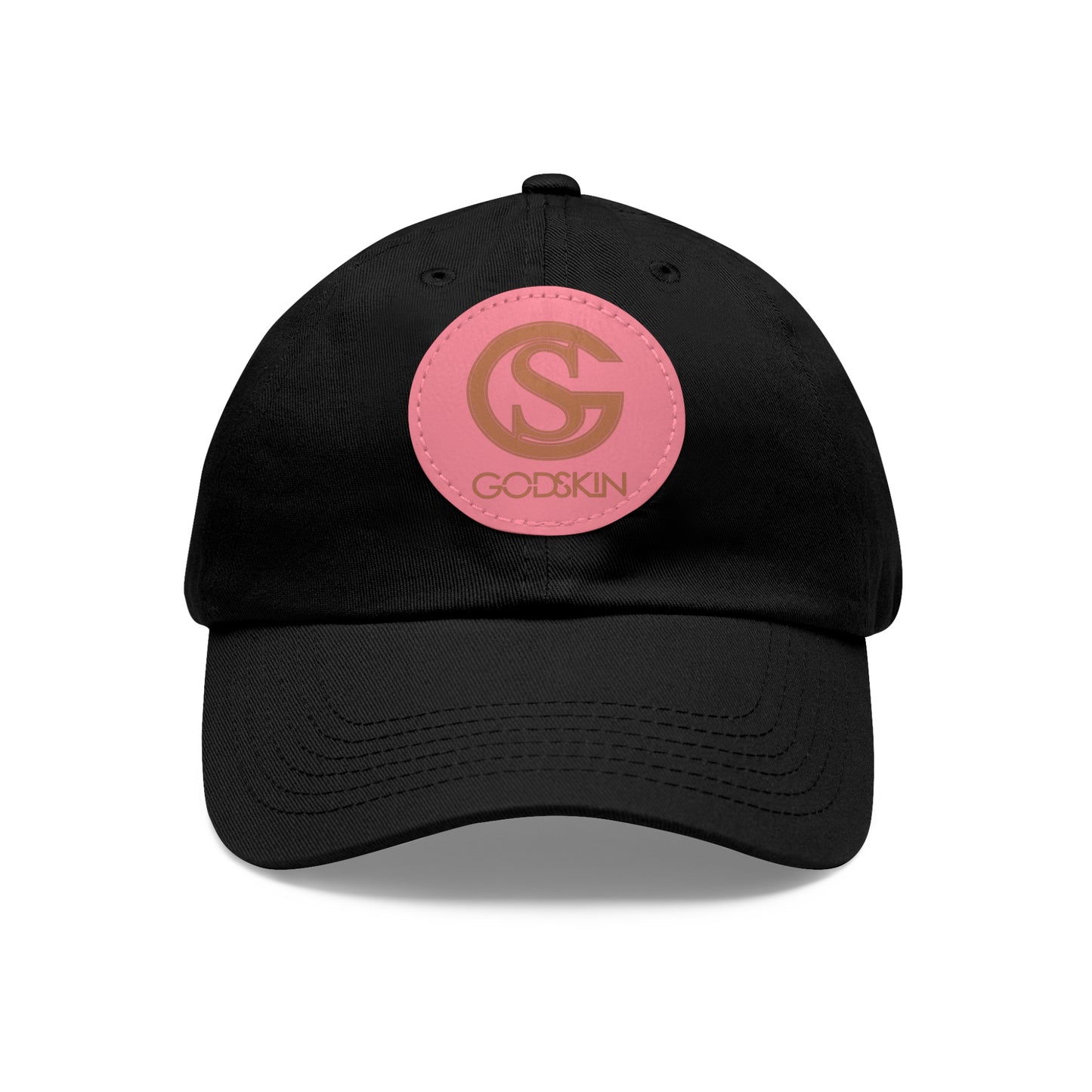 GODSKIN Dad Hat with Leather Patch (Round)