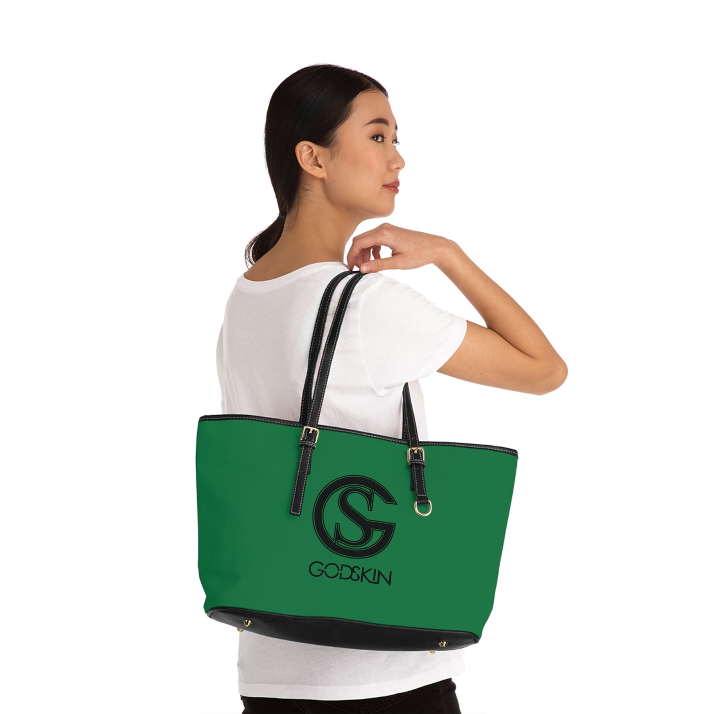 Godskin Green Leather Shoulder Bag