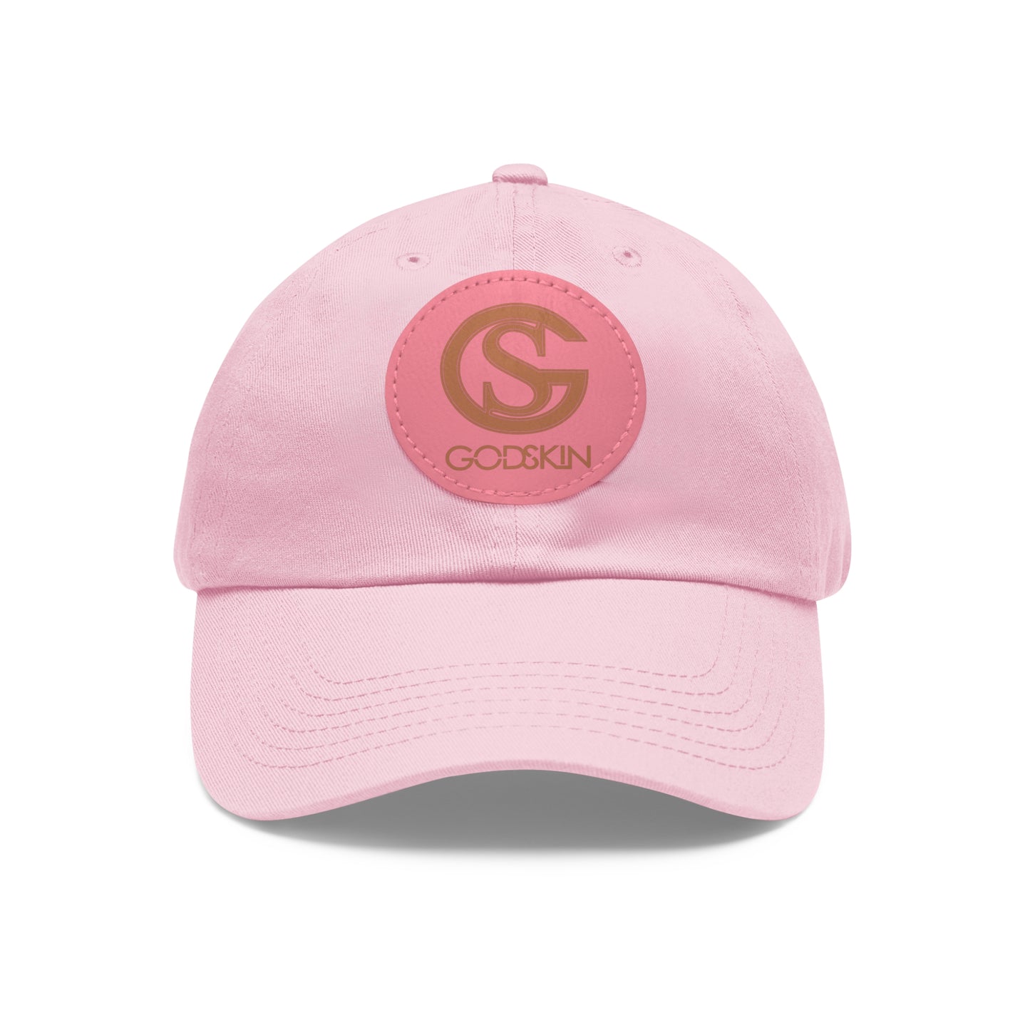 GODSKIN Dad Hat with Leather Patch (Round)