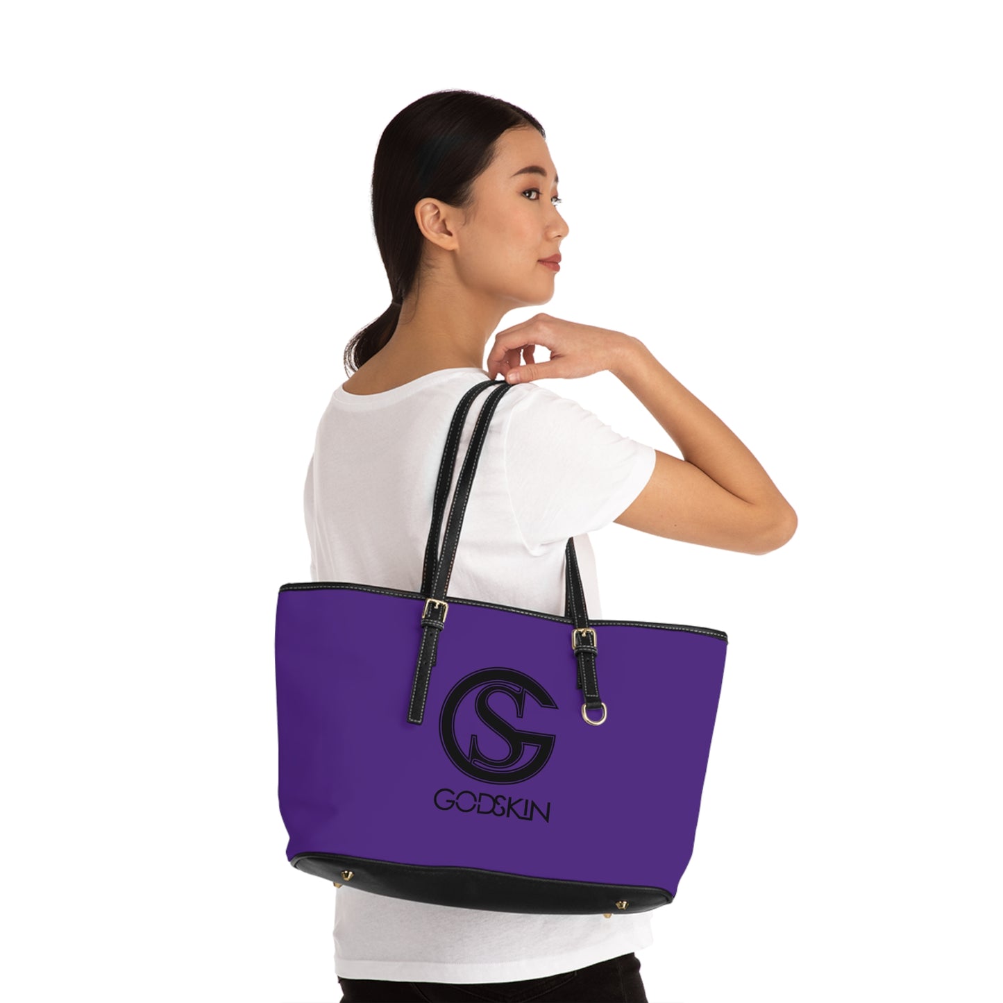 GODSKIN Purple Leather Shoulder Bag
