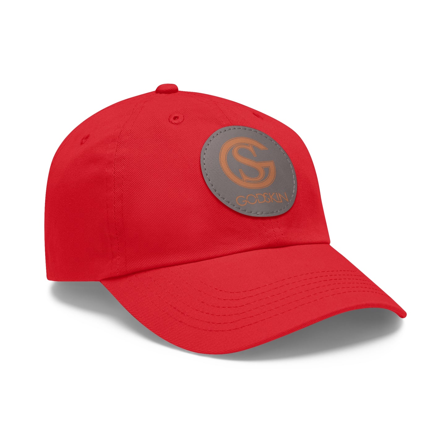 GODSKIN Dad Hat with Leather Patch (Round)