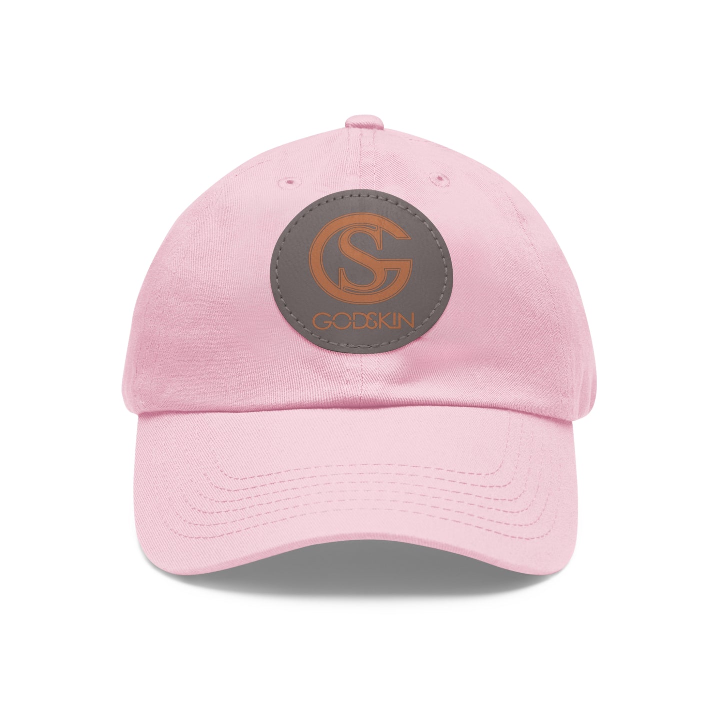 GODSKIN Dad Hat with Leather Patch (Round)