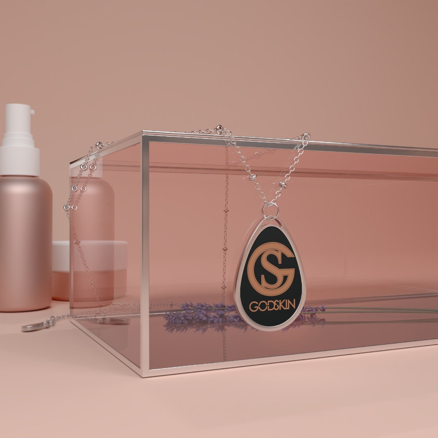 GODSKIN Nude Logo Oval Necklace