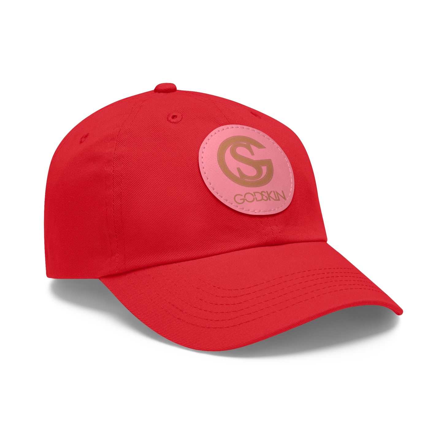 GODSKIN Dad Hat with Leather Patch (Round)