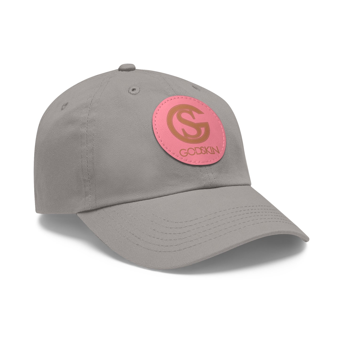 GODSKIN Dad Hat with Leather Patch (Round)