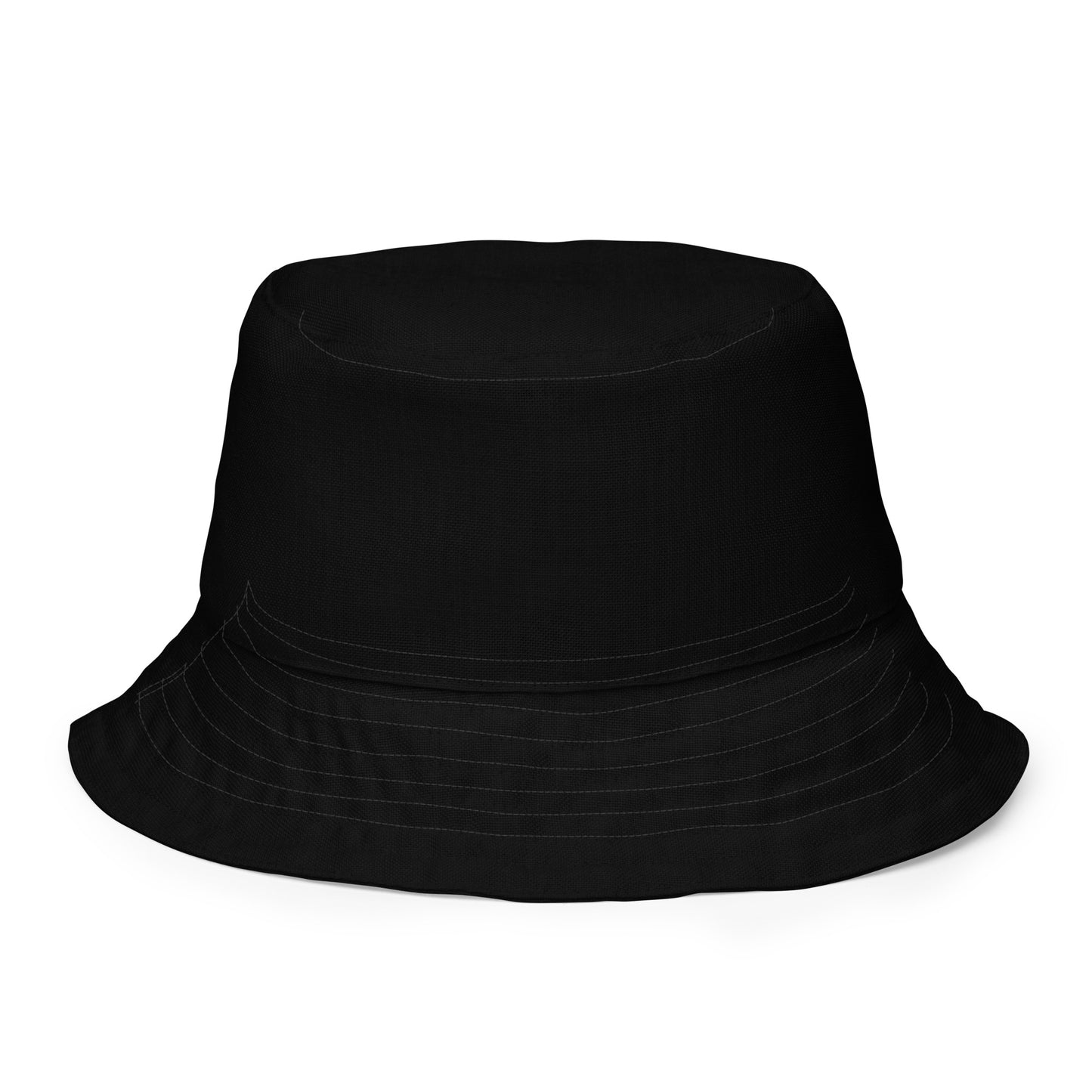 GODSKIN Logo Black Reversible Bucket Hat
