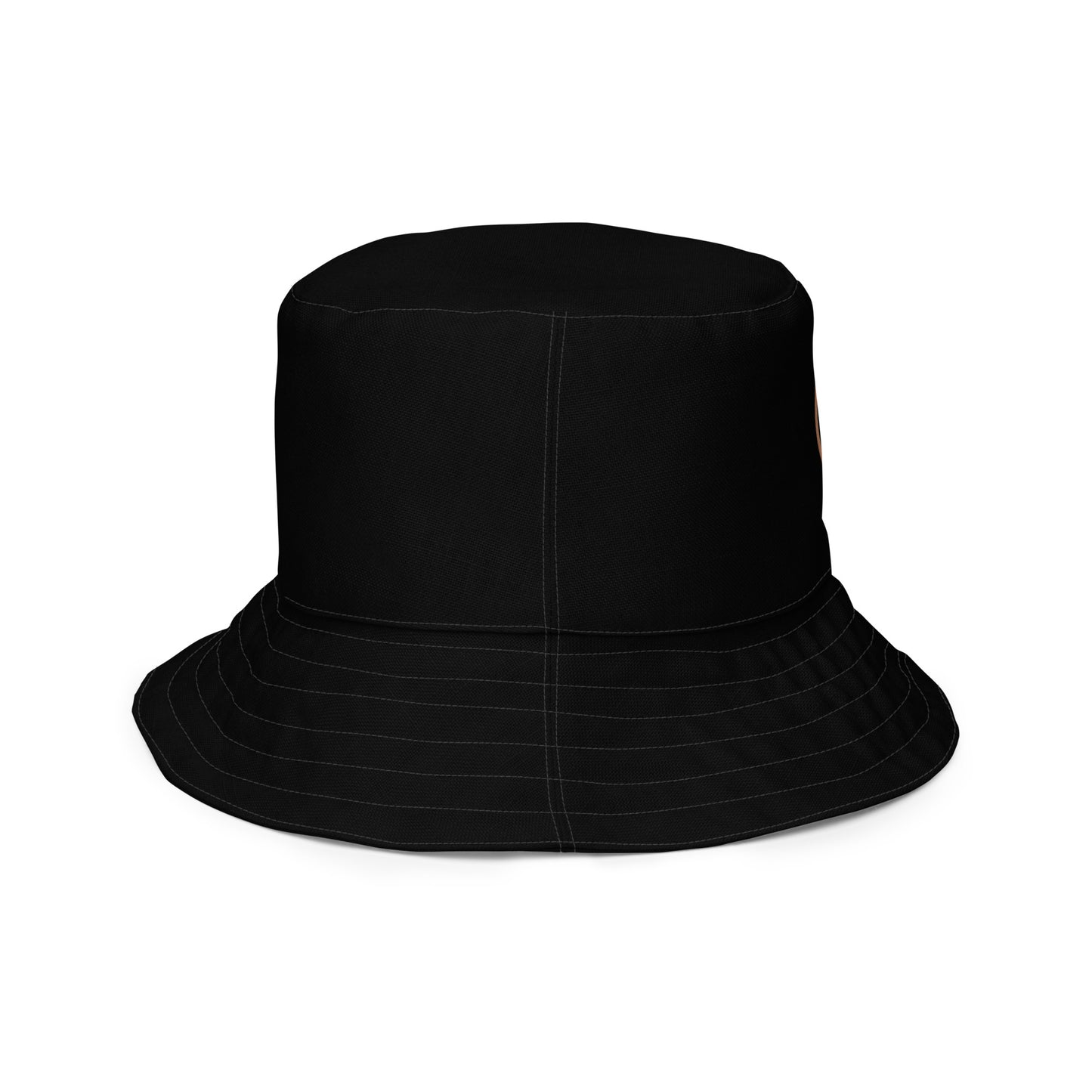 GODSKIN Logo Black Reversible Bucket Hat