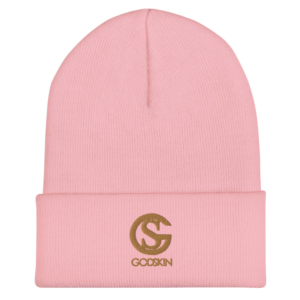 GODSKIN Nude Logo Cuffed Beanie
