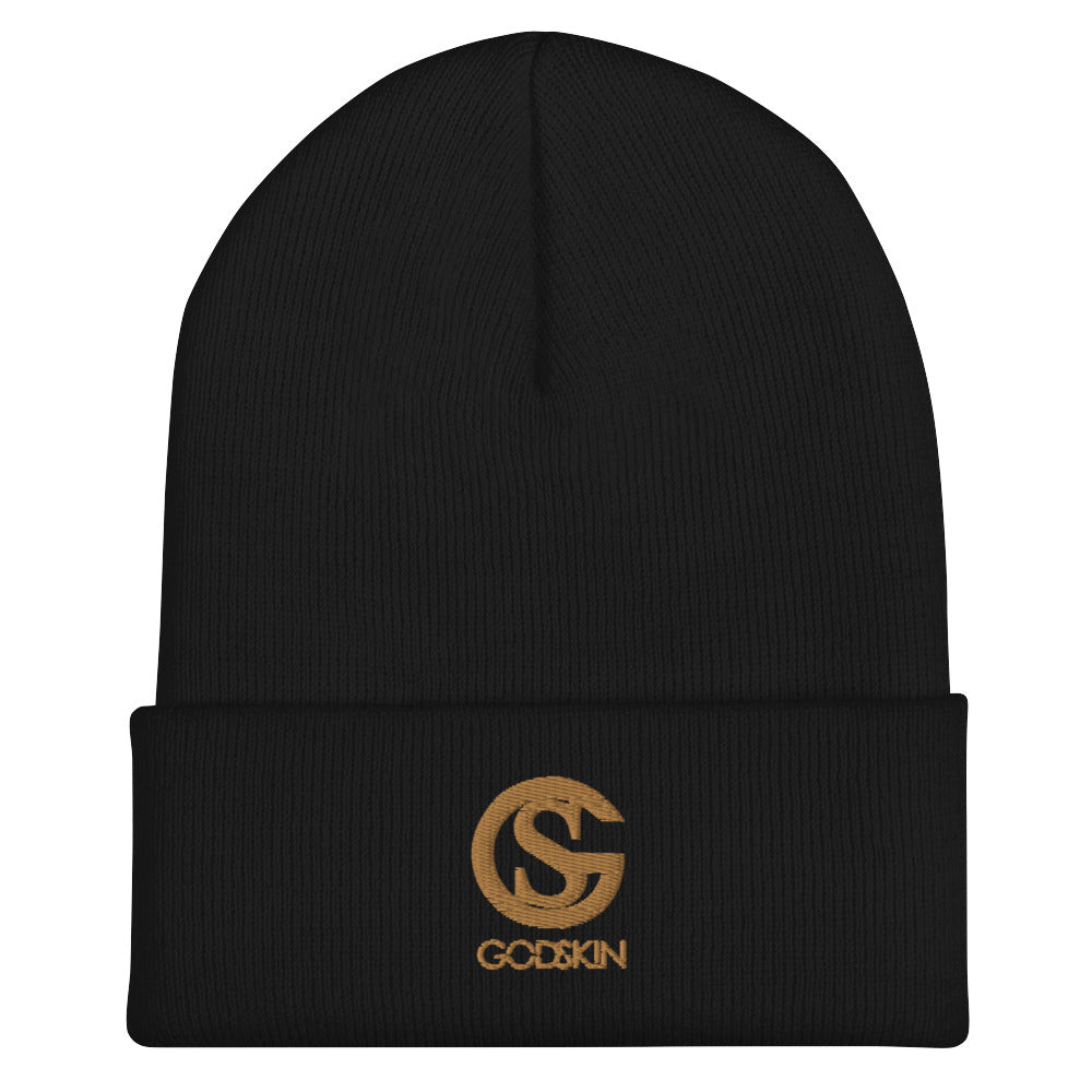 GODSKIN Nude Logo Cuffed Beanie