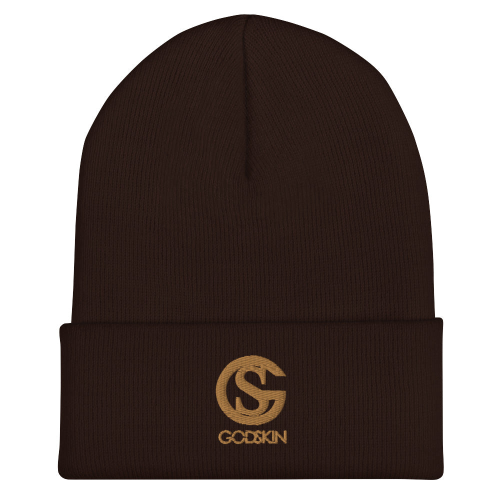 GODSKIN Nude Logo Cuffed Beanie