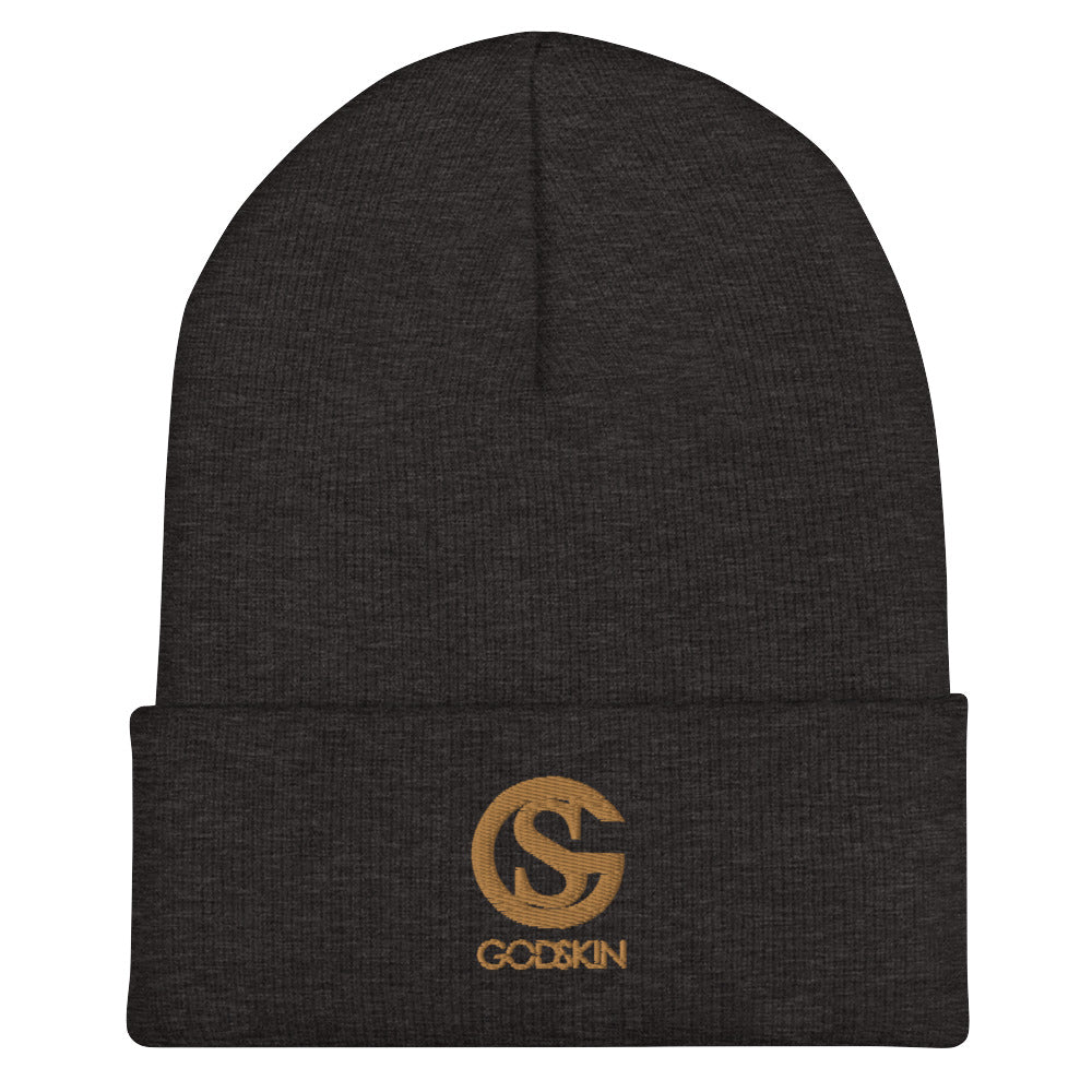 GODSKIN Nude Logo Cuffed Beanie