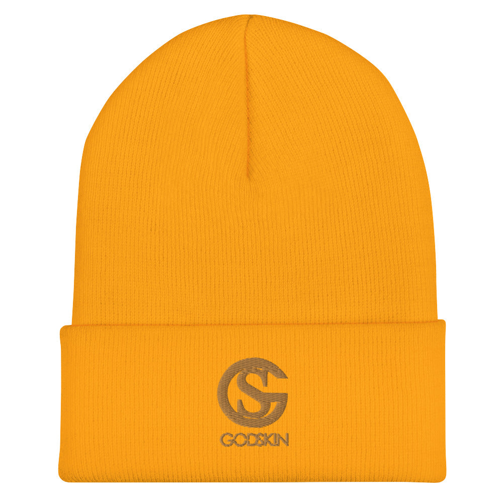 GODSKIN Nude Logo Cuffed Beanie