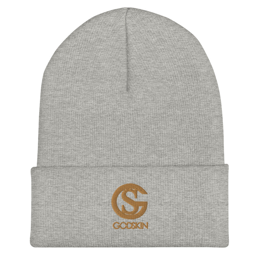 GODSKIN Nude Logo Cuffed Beanie