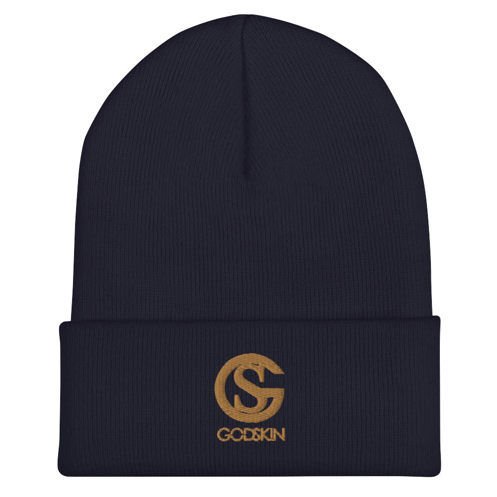 GODSKIN Nude Logo Cuffed Beanie