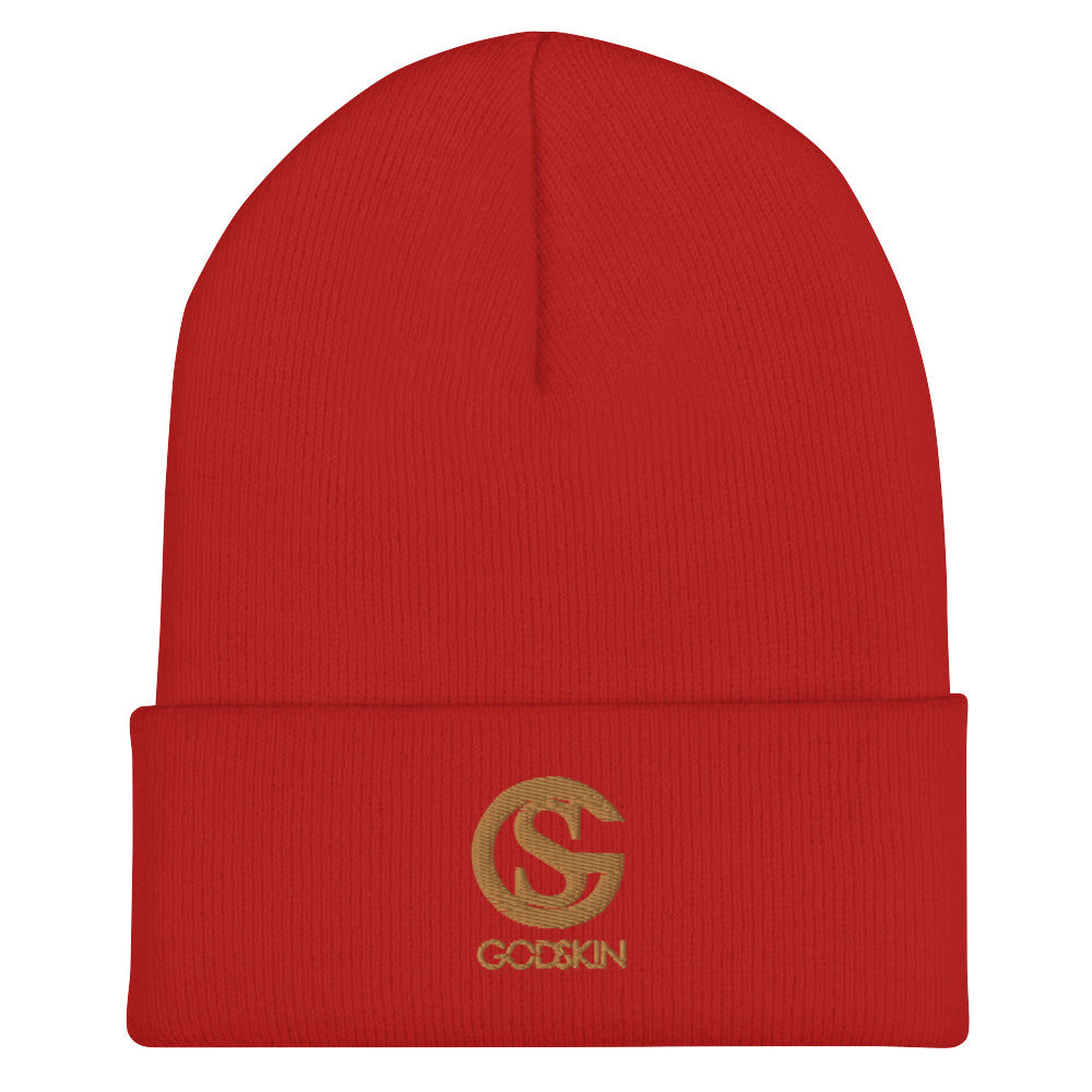 GODSKIN Nude Logo Cuffed Beanie