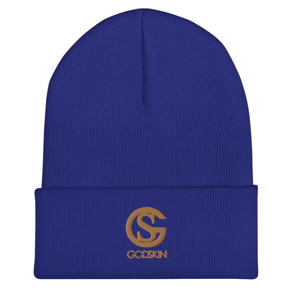 GODSKIN Nude Logo Cuffed Beanie