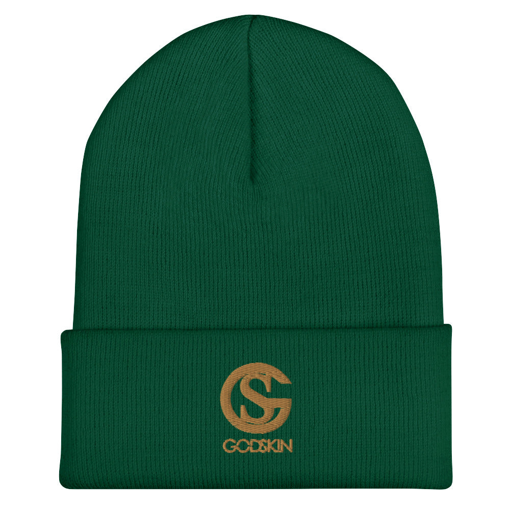 GODSKIN Nude Logo Cuffed Beanie