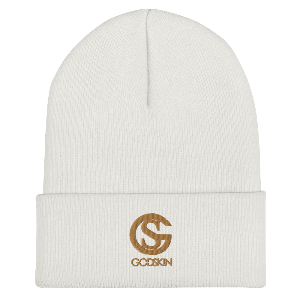 GODSKIN Nude Logo Cuffed Beanie
