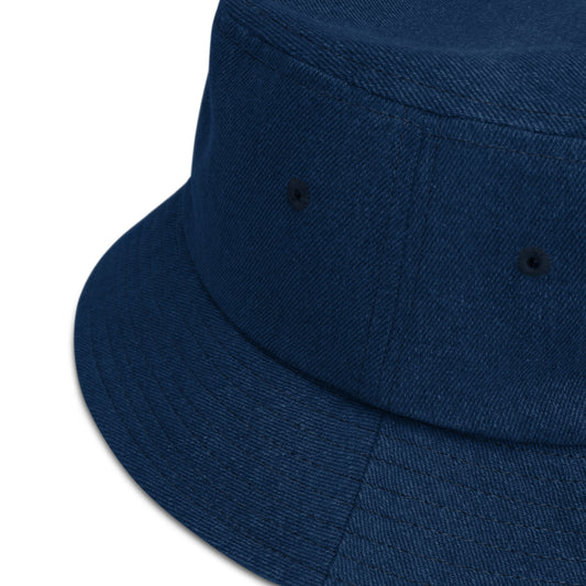 Godskin Embroidered Denim Bucket Hat