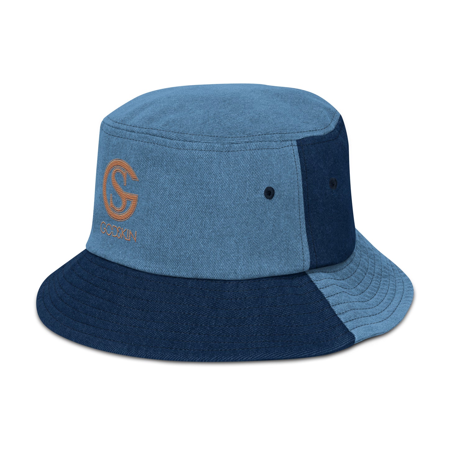 Godskin Embroidered Denim Bucket Hat
