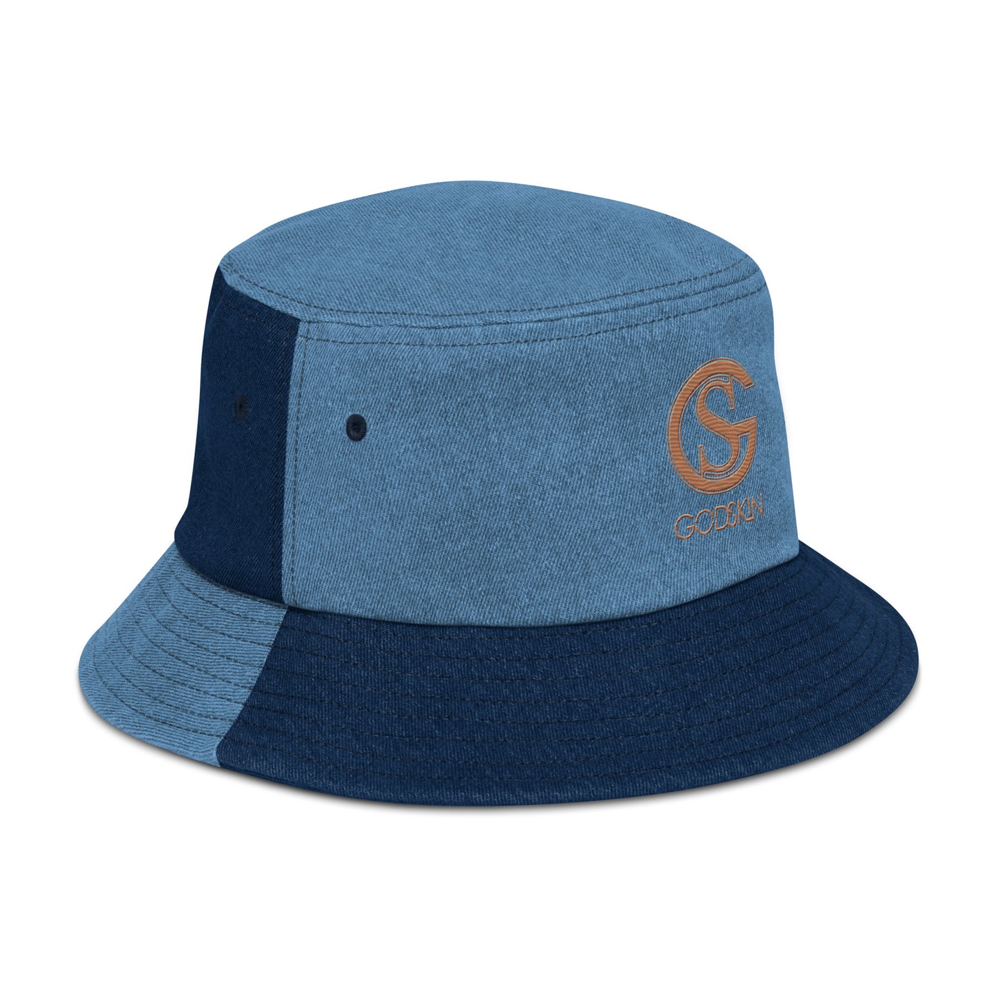 Godskin Embroidered Denim Bucket Hat