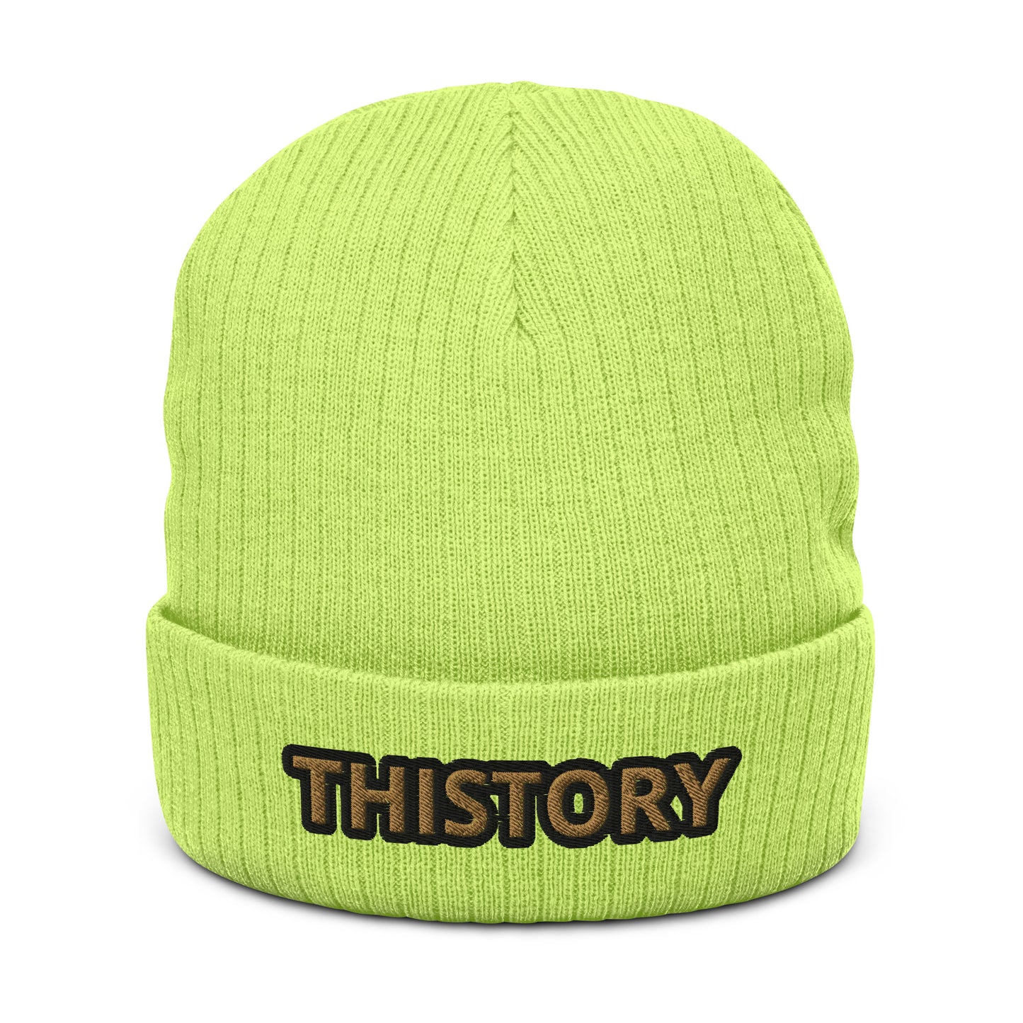 Godskin Embroidered Custom Ribbed Knit Beanie