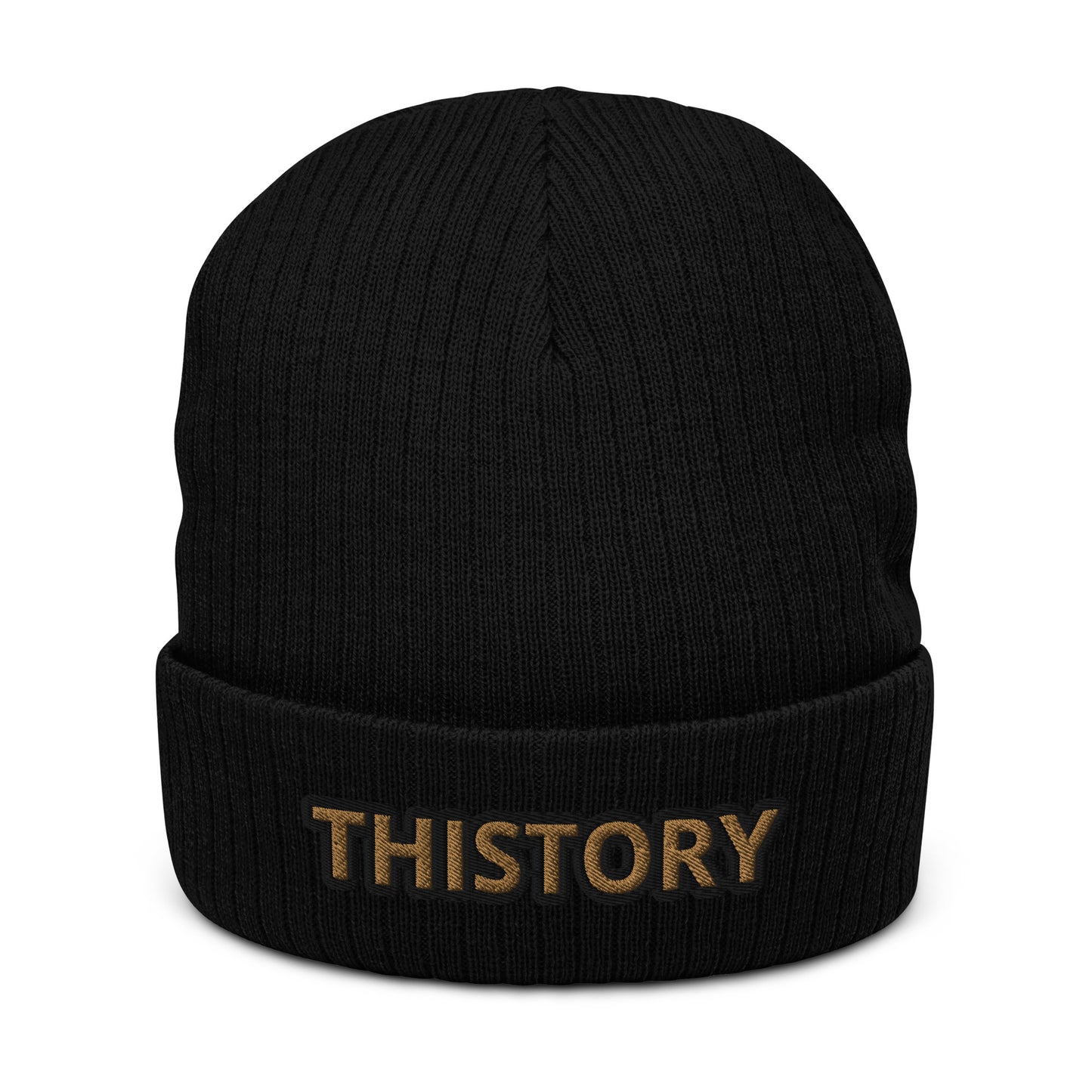 Godskin Embroidered Custom Ribbed Knit Beanie