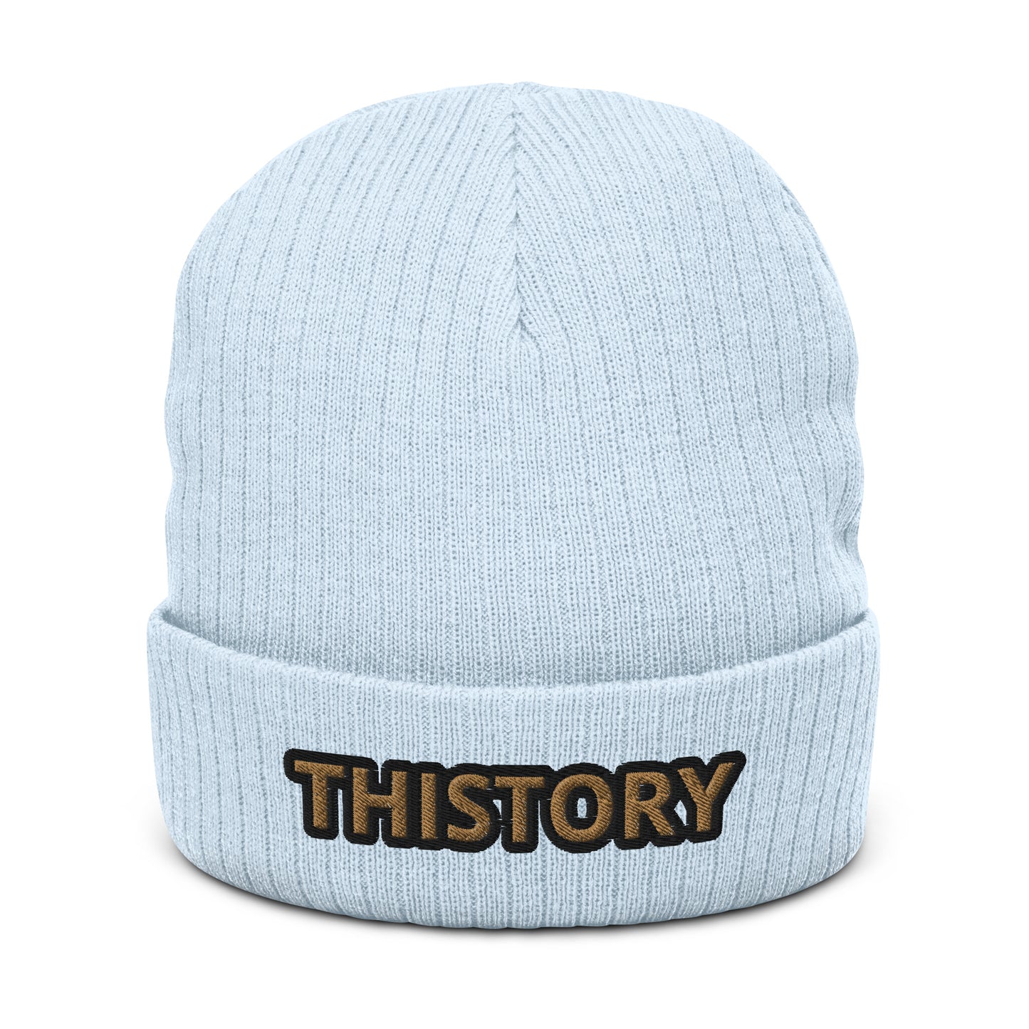 Godskin Embroidered Custom Ribbed Knit Beanie