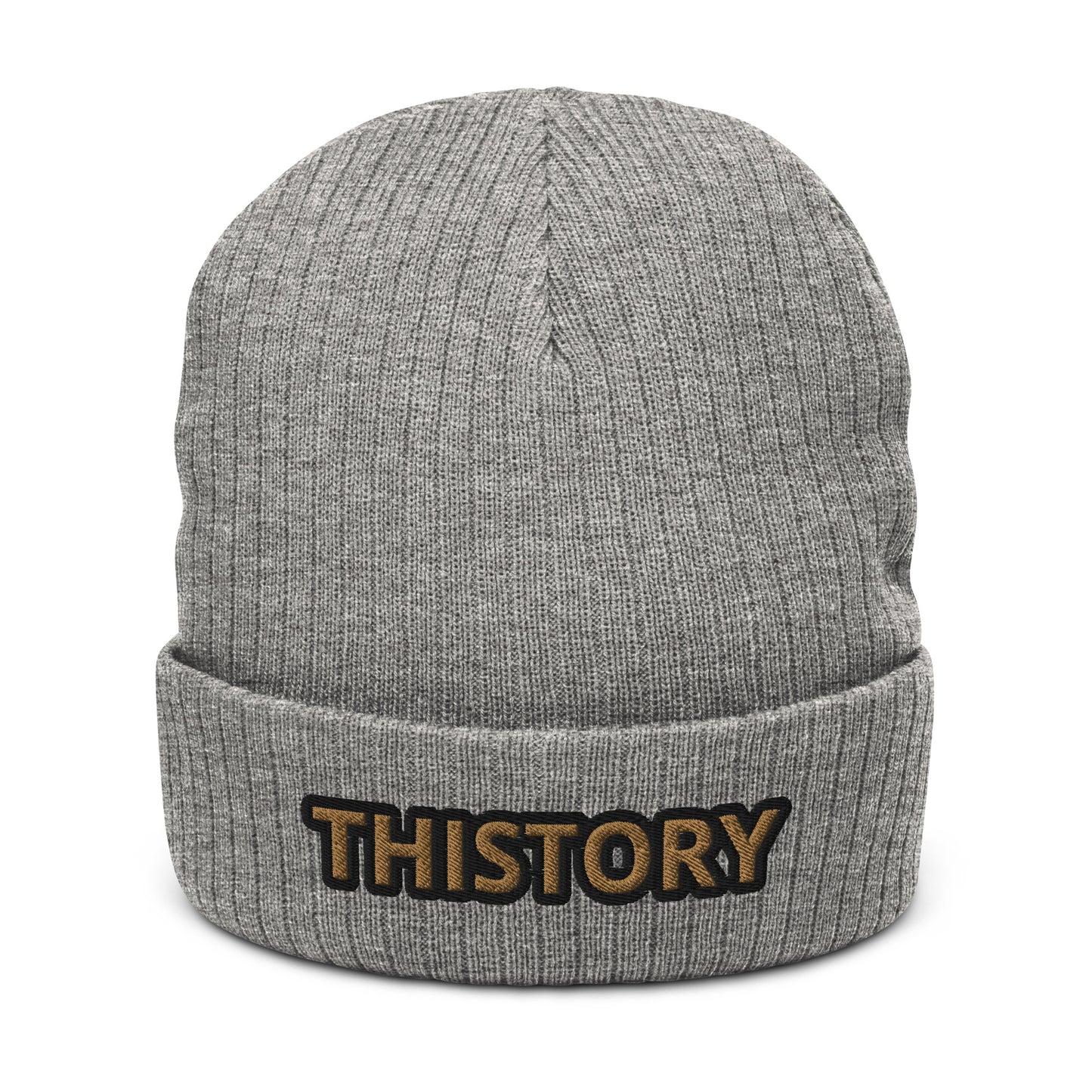 Godskin Embroidered Custom Ribbed Knit Beanie
