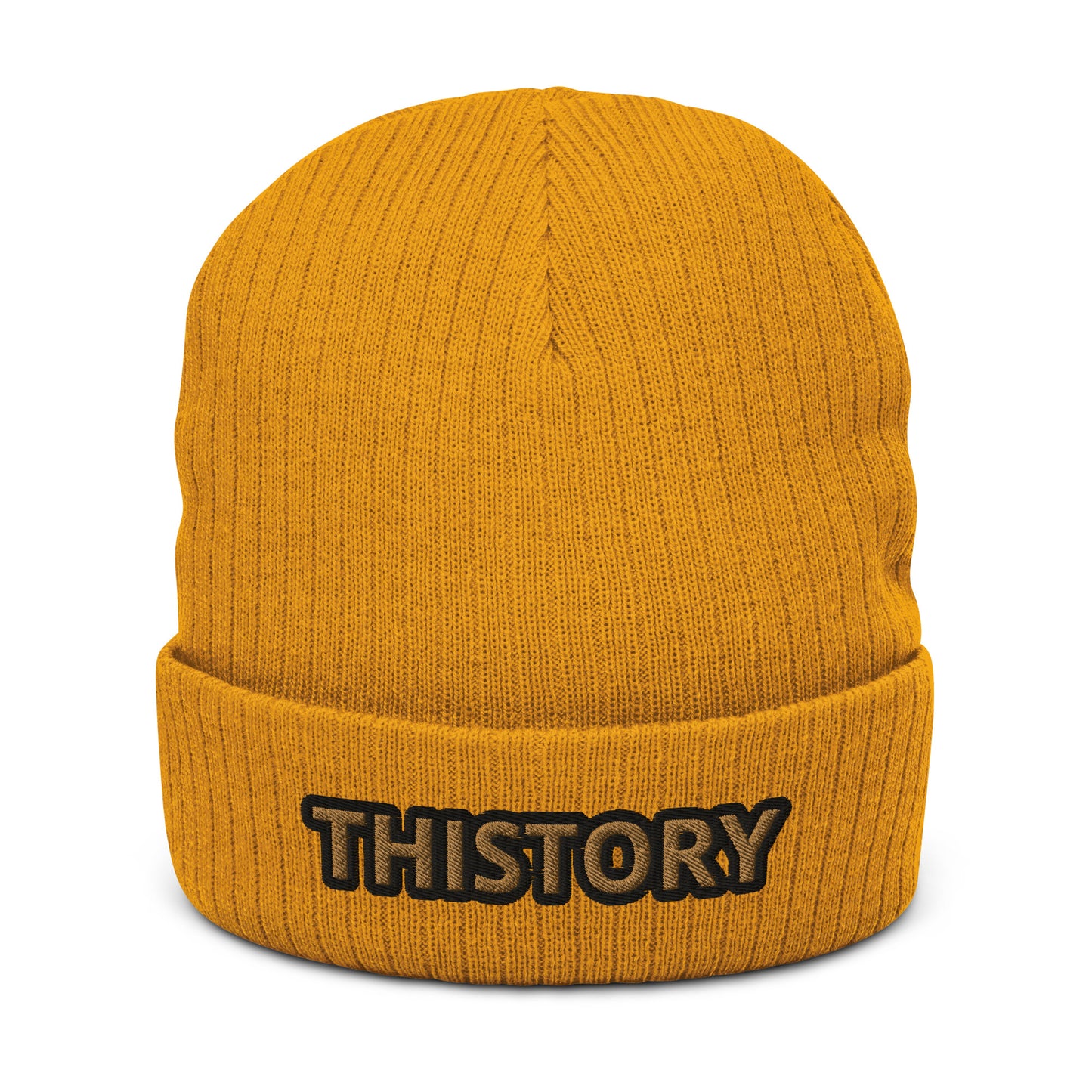 Godskin Embroidered Custom Ribbed Knit Beanie