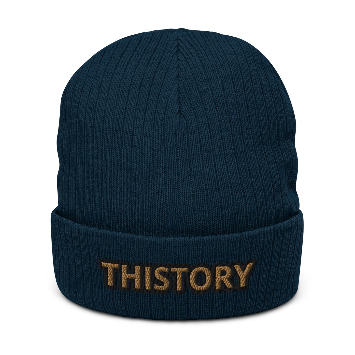 Godskin Embroidered Custom Ribbed Knit Beanie