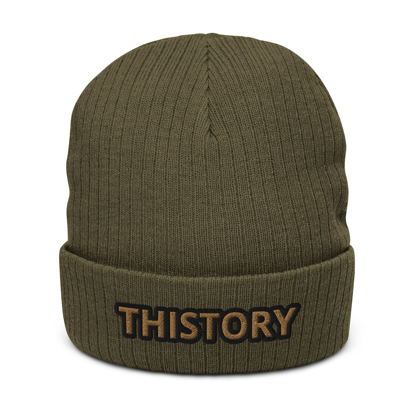 Godskin Embroidered Custom Ribbed Knit Beanie
