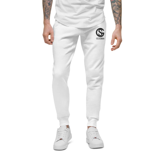 Godskin Custom Embroidered Logo(Black) Fleece Sweatpants