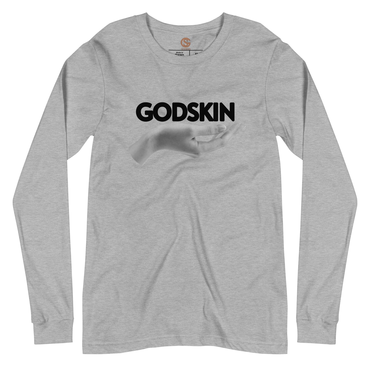 GODSKIN" Greatness Needs Attire." Custom Long Sleeve Tee