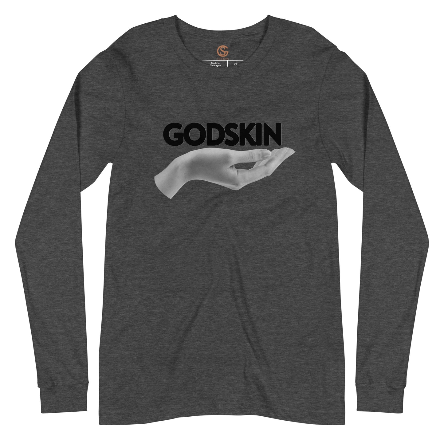 GODSKIN" Greatness Needs Attire." Custom Long Sleeve Tee