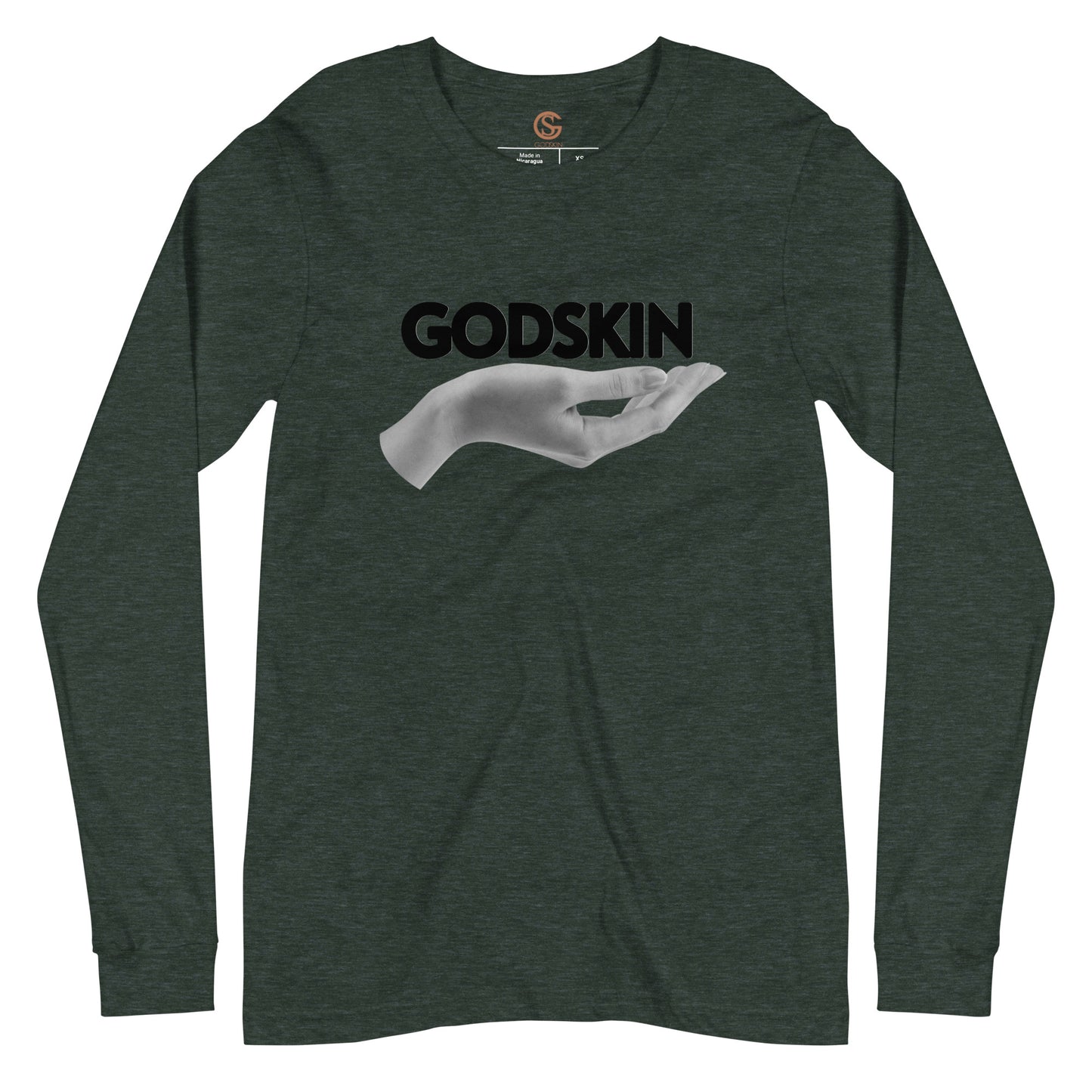 GODSKIN" Greatness Needs Attire." Custom Long Sleeve Tee