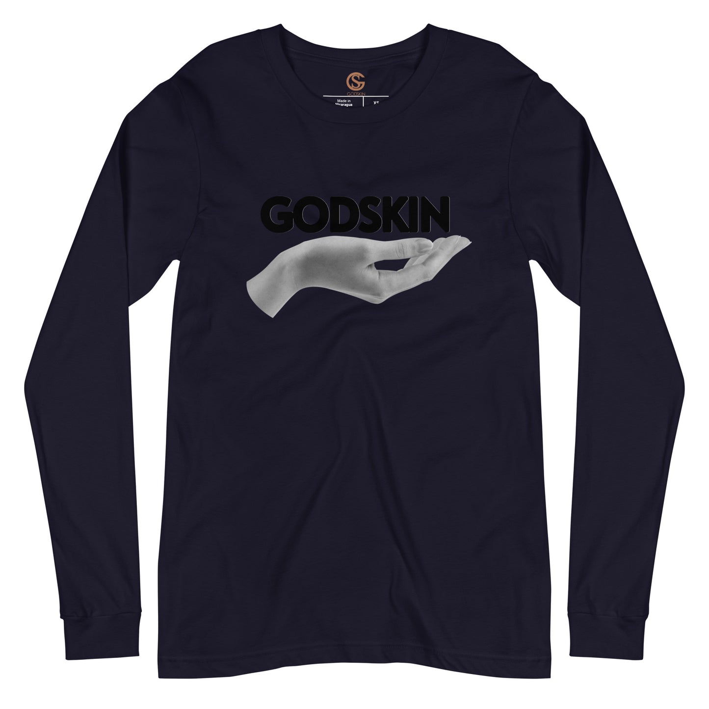 GODSKIN" Greatness Needs Attire." Custom Long Sleeve Tee