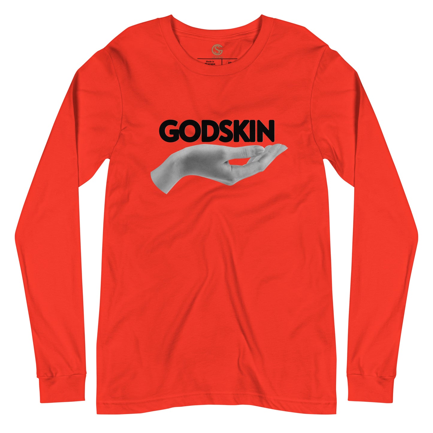 GODSKIN" Greatness Needs Attire." Custom Long Sleeve Tee