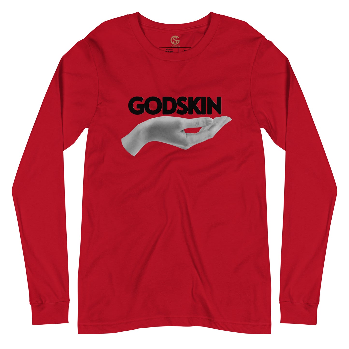 GODSKIN" Greatness Needs Attire." Custom Long Sleeve Tee