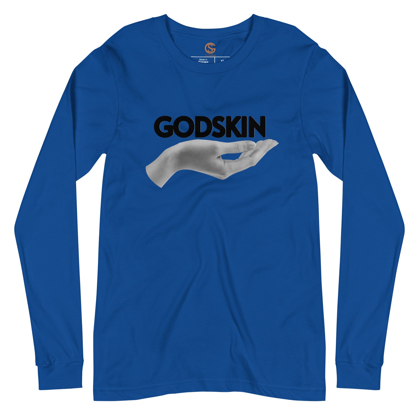 GODSKIN" Greatness Needs Attire." Custom Long Sleeve Tee