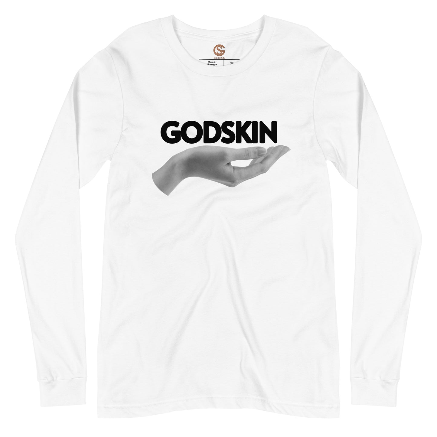 GODSKIN" Greatness Needs Attire." Custom Long Sleeve Tee