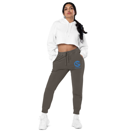 Godskin Embroidered Pigment-Dyed Sweatpants