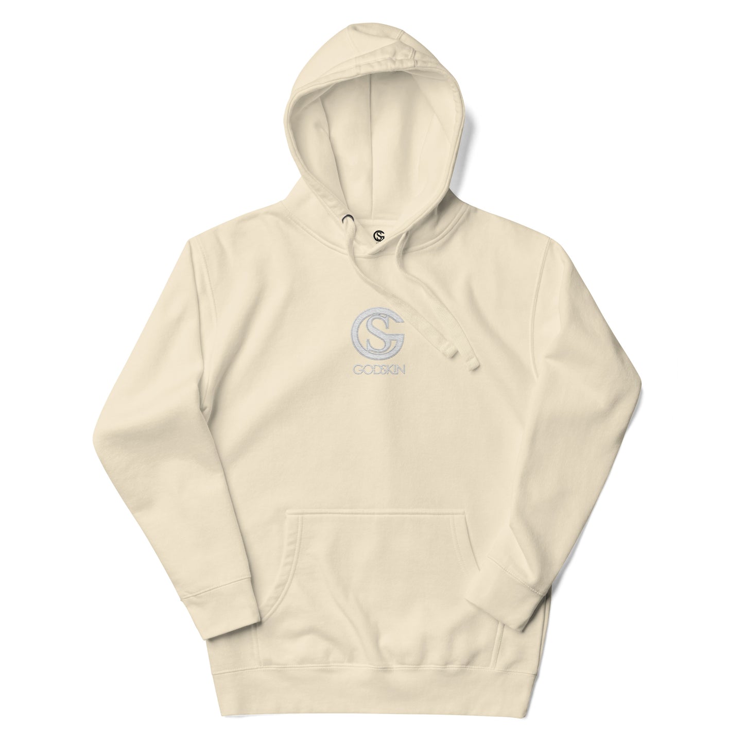 Godskin Custom Embroidered Logo(White) Hoodie