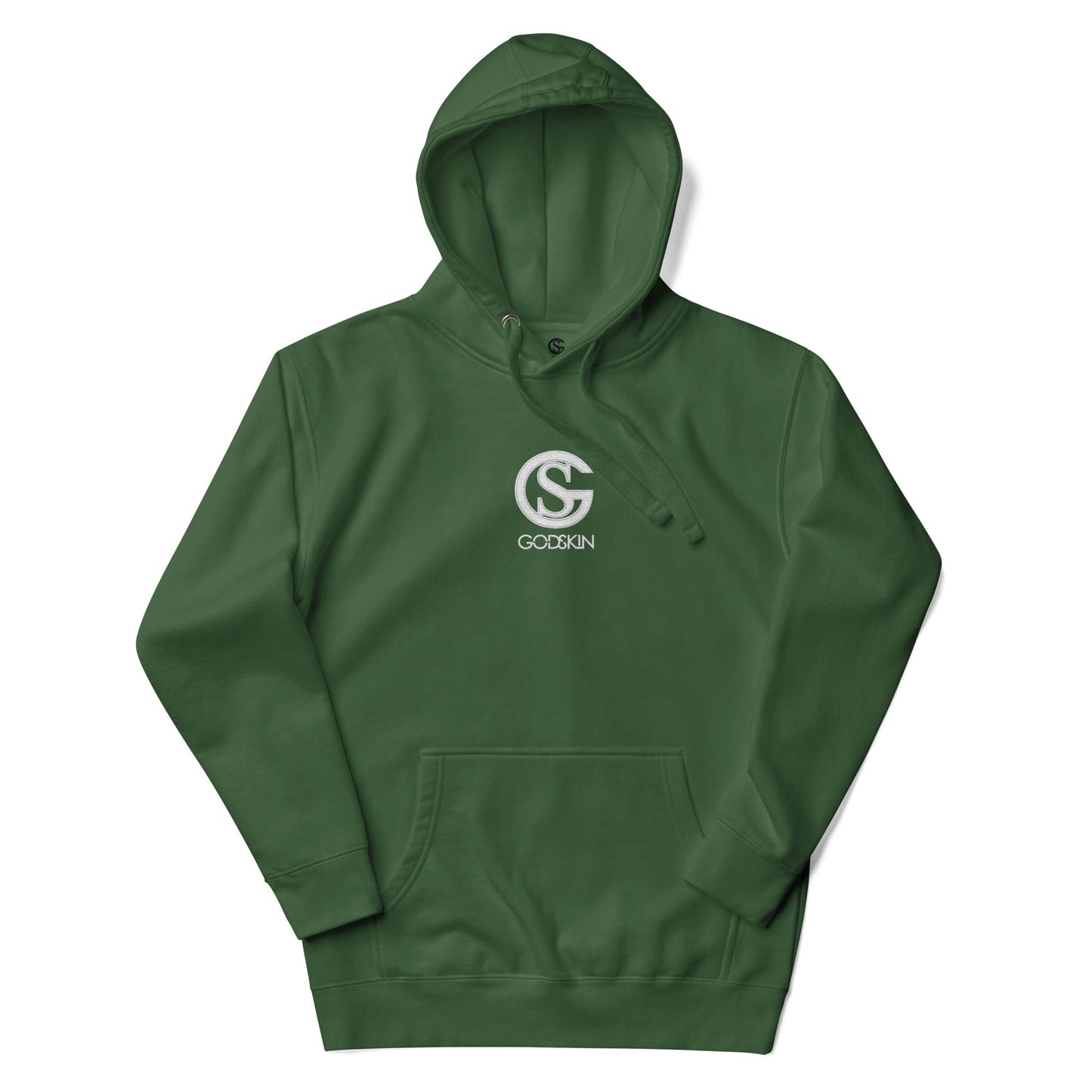 Godskin Custom Embroidered Logo(White) Hoodie