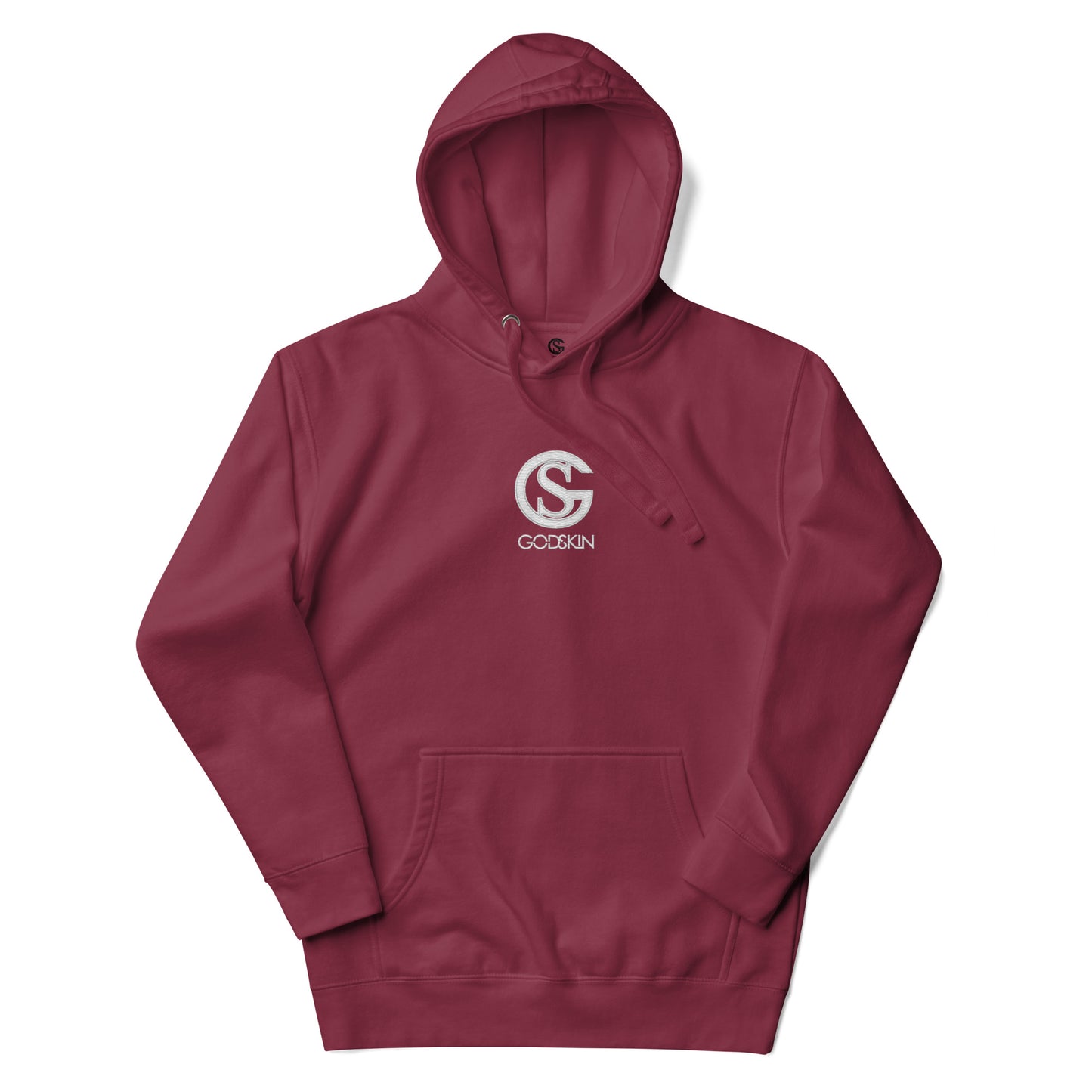 Godskin Custom Embroidered Logo(White) Hoodie
