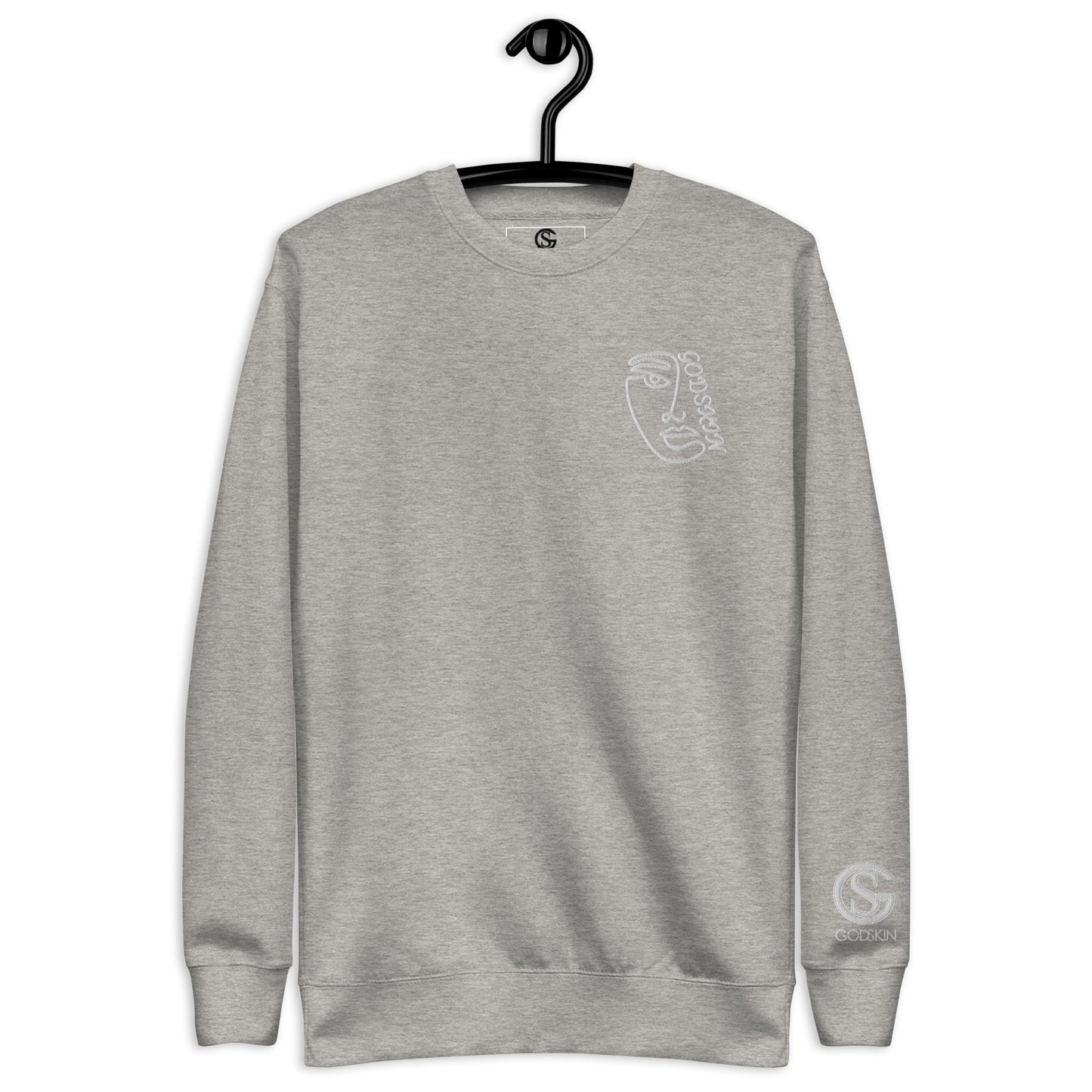 Godskin Embroidered Custom Premium Sweatshirt