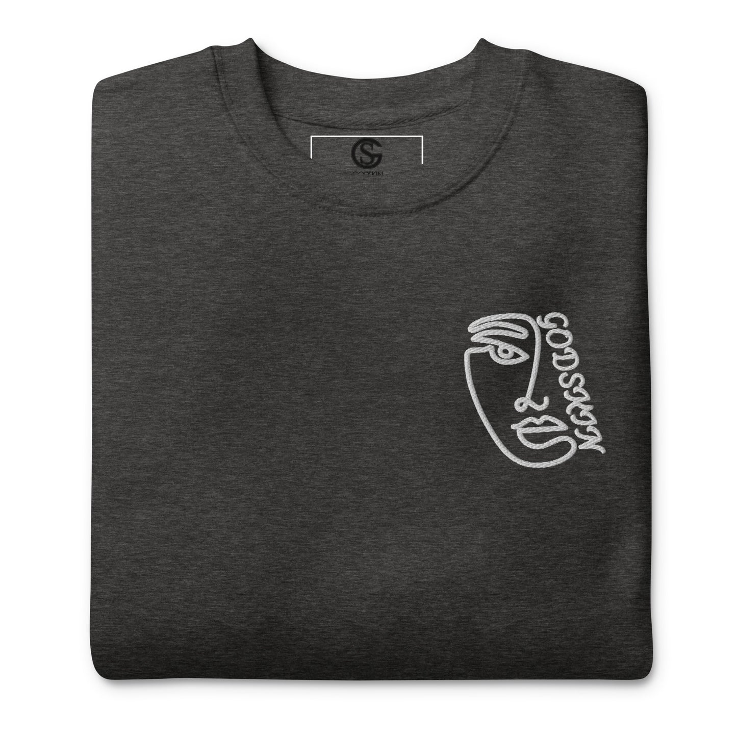 Godskin Embroidered Custom Premium Sweatshirt
