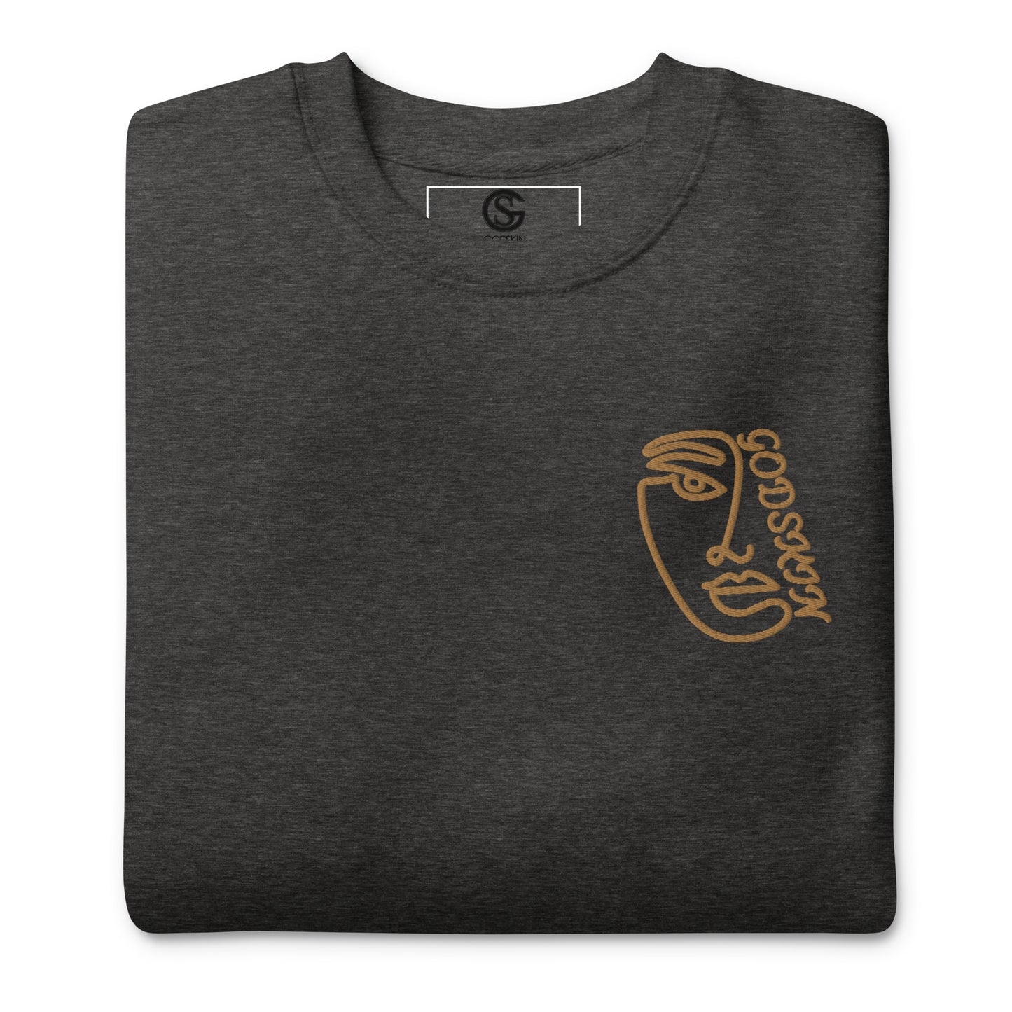 Godskin Embroidered Custom Premium Sweatshirt