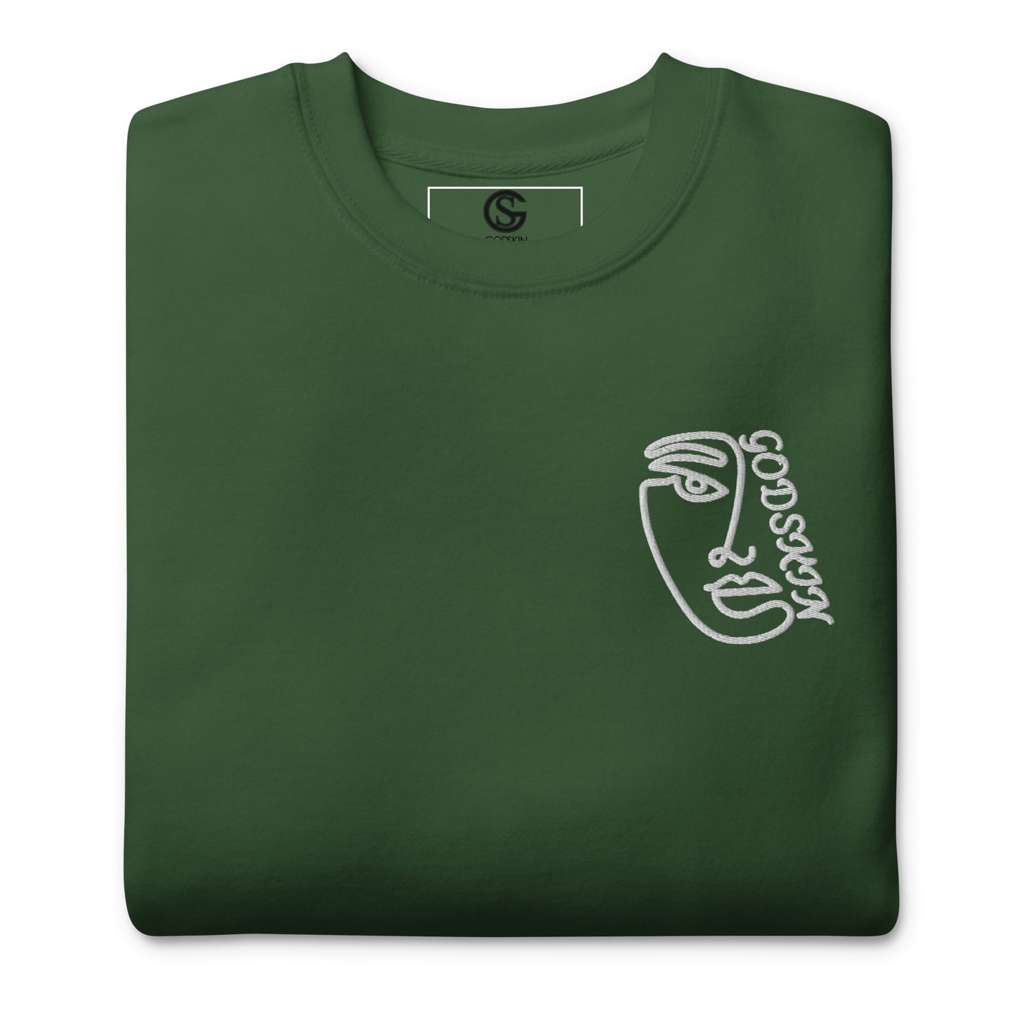 Godskin Embroidered Custom Premium Sweatshirt